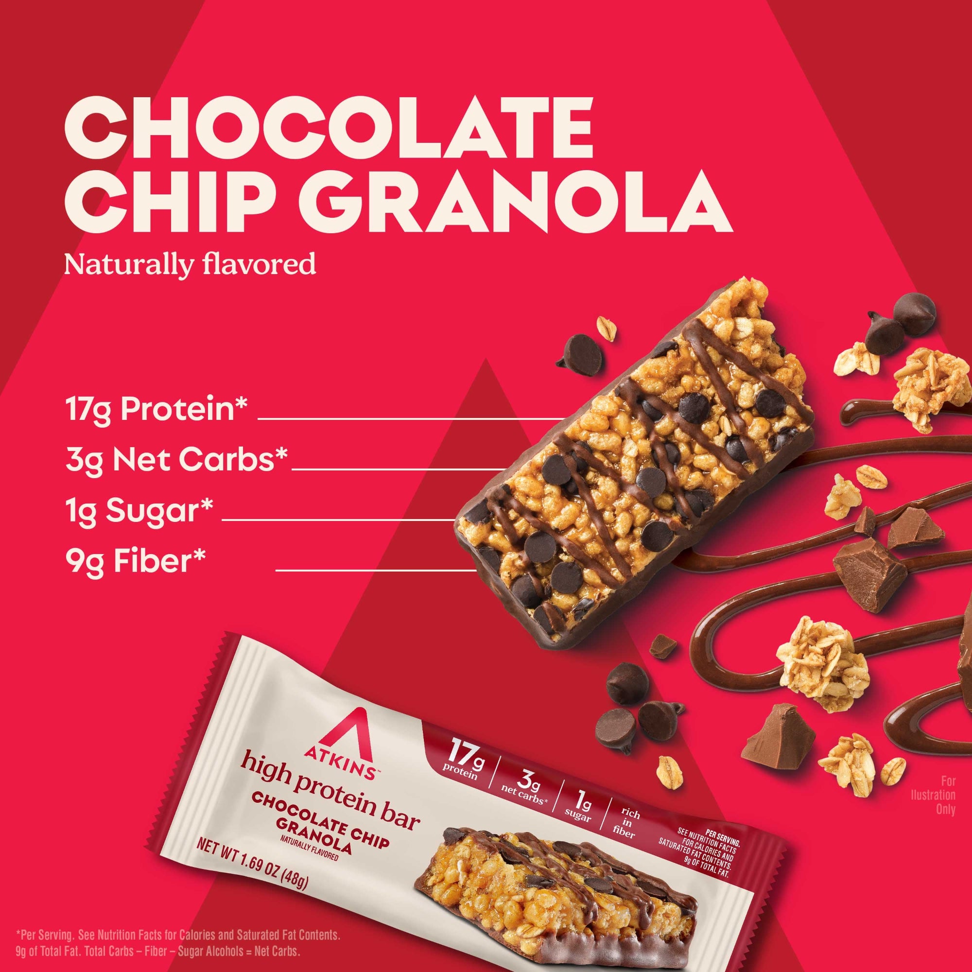 Chocolate Chip Granola High Protein Bar Value Pack - Image 2